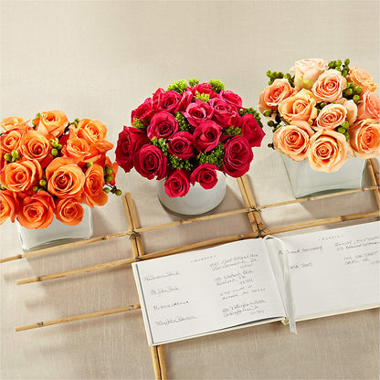 Dawn Rose Centerpiece –  The Flower Garden, Nettleton MS